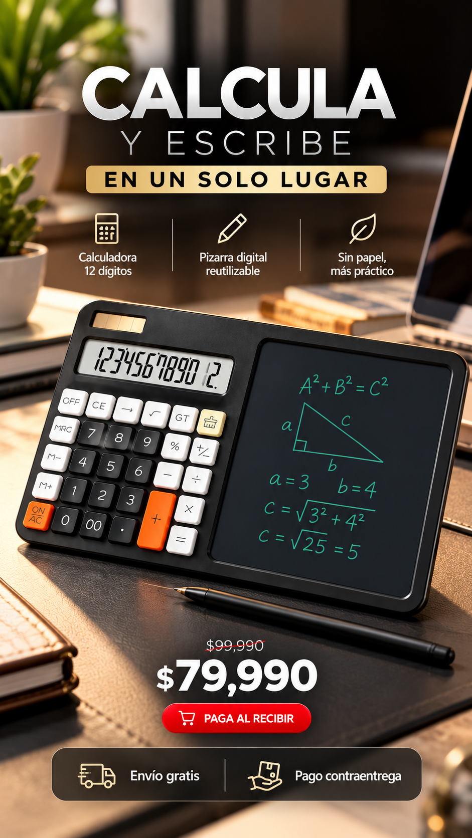 Calculadora Con Doble Pantalla